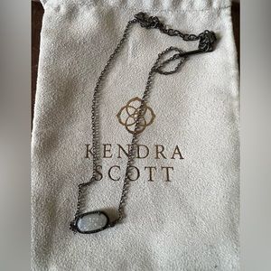 Kendra Scott Iridescent Gunmetal Elisa Necklace